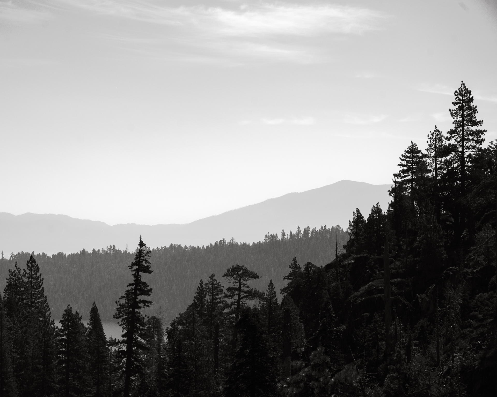 View of Emerald Bay with Maggies Peak North in the foreground.